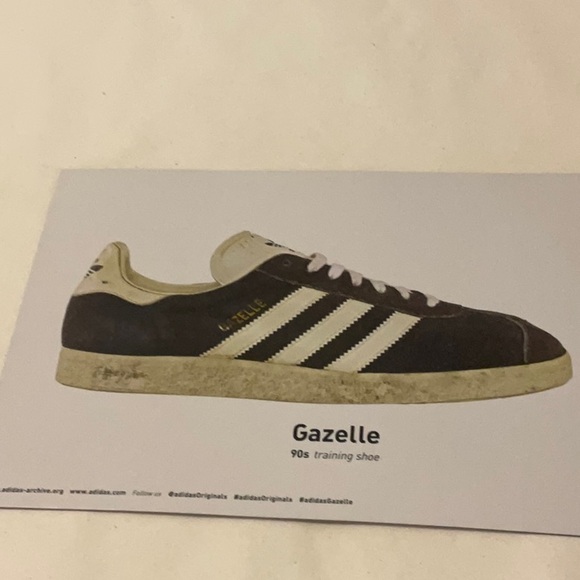 ADIDAS GAZELLE B&W sz 7.5 - Picture 5 of 7